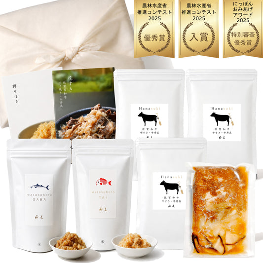 綿そぼろ鯛と鯖＆花すきセット